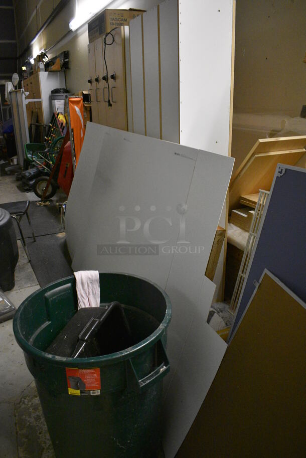 ALL ONE MONEY! Room Lot of Various Items Including Ladder, Trash Can! Does NOT Include Lockers. BUYER MUST REMOVE. (office wing) - Image 6 of 11