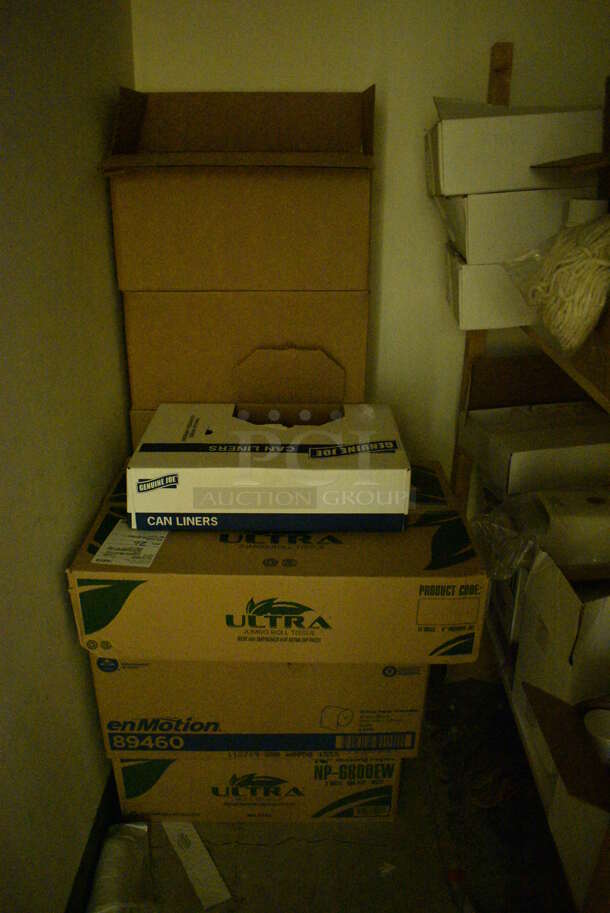 ALL ONE MONEY! Room Lot of Various Items Including Cleaner and Toilet Paper! BUYER MUST REMOVE. (office wing) - Image 4 of 8