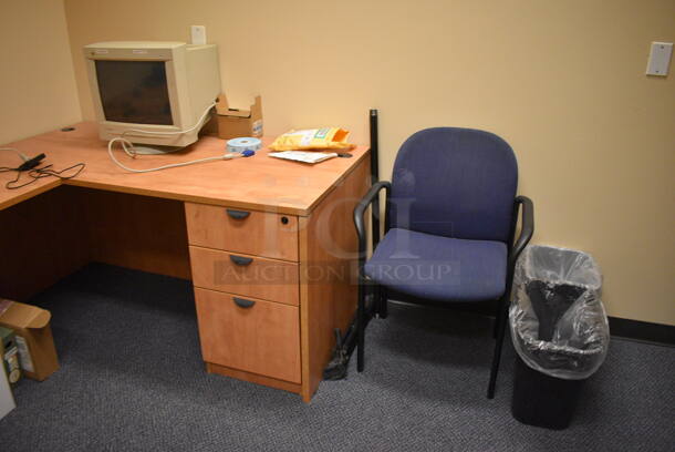 ALL ONE MONEY! Room Lot of Various Items Including Desk, 2 Chairs, Computer Monitor, Printer, Trash Cans! BUYER MUST REMOVE. (office wing) - Image 3 of 5