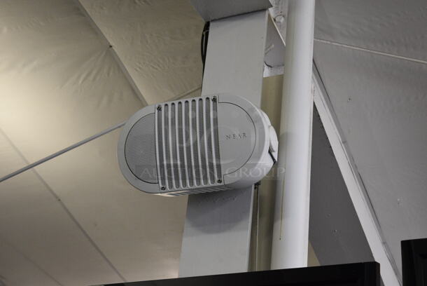 3 NEAR White Wall Mount Speakers. BUYER MUST REMOVE. 3 Times Your Bid! (upstairs)
 - Image 3 of 4