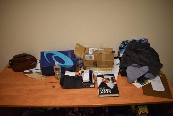 ALL ONE MONEY! Room Lot of Various Items Including Desk, 3 Chairs, Fan, Sneakers! BUYER MUST REMOVE. (office wing) - Image 4 of 6