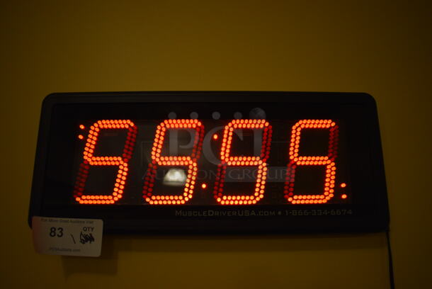 MuscleDriver USA Wall Mount Timer. BUYER MUST REMOVE. 20x2x8.5. Tested and Working! (upstairs - side room) - Image 1 of 5