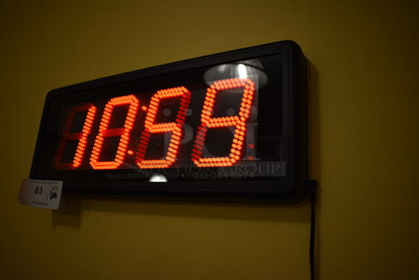 MuscleDriver USA Wall Mount Timer. BUYER MUST REMOVE. 20x2x8.5. Tested and Working! (upstairs - side room) - Image 2 of 5