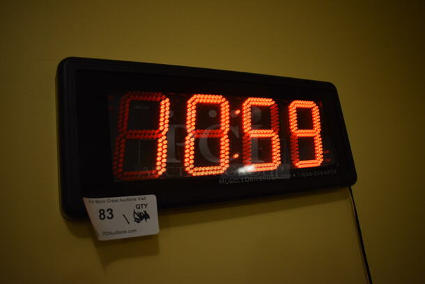 MuscleDriver USA Wall Mount Timer. BUYER MUST REMOVE. 20x2x8.5. Tested and Working! (upstairs - side room) - Image 3 of 5