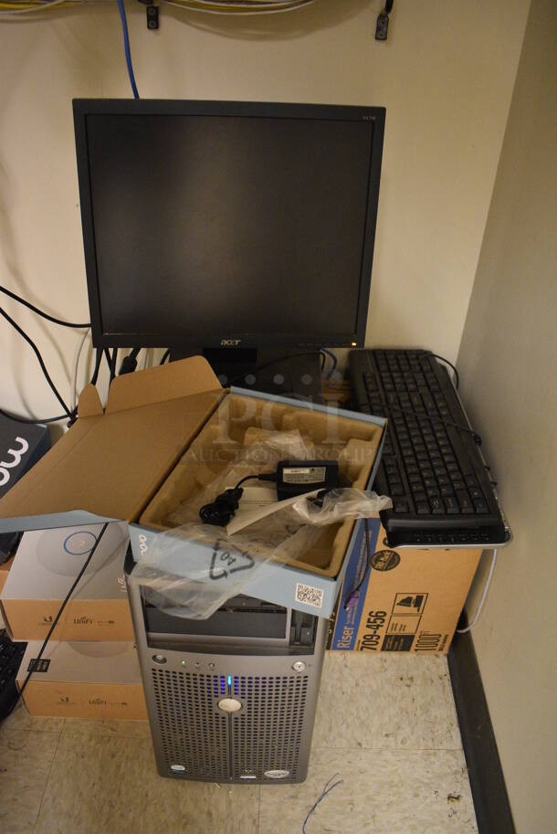 ALL ONE MONEY! Room Lot of Various Items Including Rack Units, Computer Monitor and Tower! BUYER MUST REMOVE. (office wing - closet of room lot 485) - Image 6 of 6