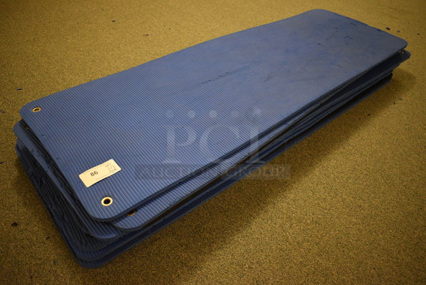 12 Blue Exercise / Yoga Mats. 24x71. 12 Times Your Bid! (upstairs - side room)
