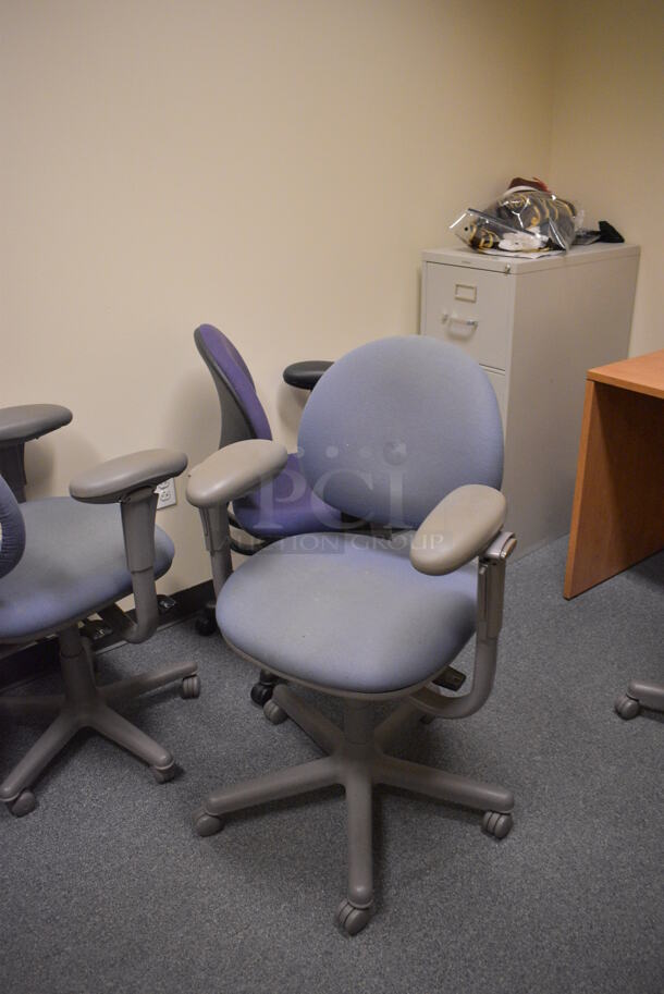 ALL ONE MONEY! Room Lot of Various Items Including 2 Desks, 4 Chairs, Filing Cabinet and Sneakers! BUYER MUST REMOVE. (office wing) - Image 4 of 7