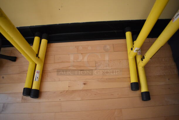 2 Yellow Paralettes. 25x16x28. 2 Times Your Bid! (ballet room - upstairs) - Image 3 of 4