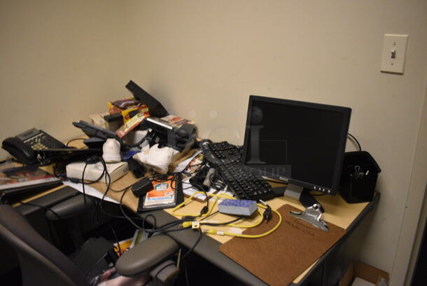 ALL ONE MONEY! Room Lot of Various Items Including Desk, 2 Chairs, 2 Filing Cabinets! Lot Does Not Include The Computer Systems. BUYER MUST REMOVE. (office wing) - Image 3 of 8
