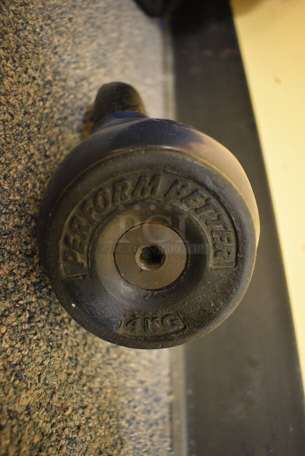 Perform Better Metal 8.8 Pound Kettlebell. 5.5x4x6.5. (upstairs - side room)
 - Image 4 of 4