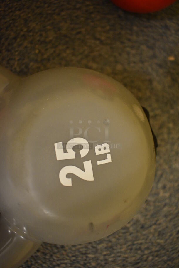 Power Systems Metal Gray 25 Pound Kettlebell. 7.5x5x8.5. (upstairs - side room)
 - Image 3 of 3