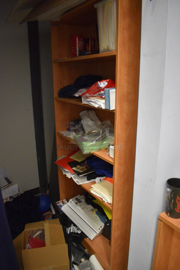 ALL ONE MONEY! Room Lot of Various Items Including 2 Desks, Tshirts and Bookshelf. BUYER MUST REMOVE. (room off of lobby) - Image 3 of 8