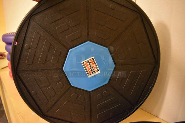 3 Power Systems Black and Blue Balance Discs. 16.5x16.5x3.5. 3 Times Your Bid! (upstairs - side room)
 - Image 4 of 4