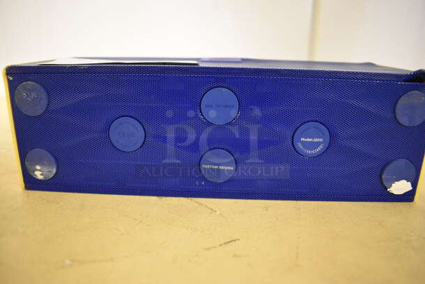 Big Jambox Blue and Yellow Portable Speaker. 10x3x4. (upstairs - side room) - Image 4 of 6