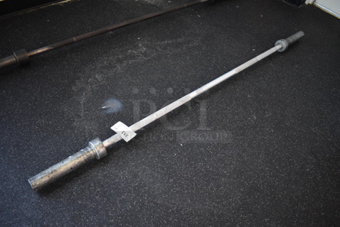 Aluminum Metal Olympic Training Bar. 72". (weight room - back room)