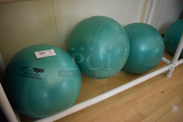 3 Various Stability Balls. 3 Times Your Bid! (aerobic room)