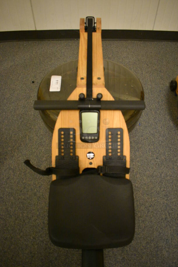 WaterRower GX Floor Style Wood Pattern Water Rowing Machine. BUYER MUST REMOVE. 22x85x20. Tested and Working! (upstairs - side room) - Image 4 of 5
