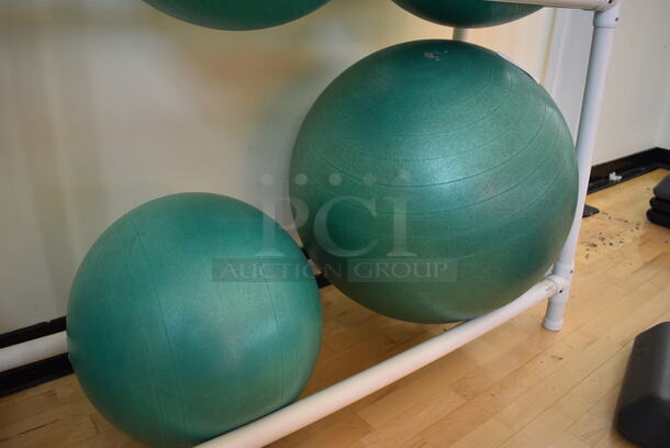 2 Various Stability Balls. 2 Times Your Bid! (aerobic room)