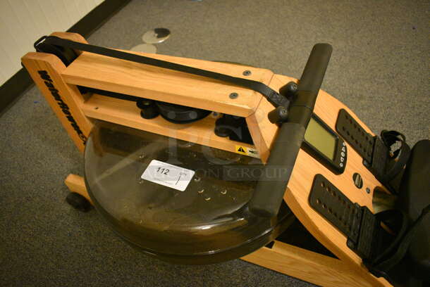 WaterRower GX Floor Style Wood Pattern Water Rowing Machine. BUYER MUST REMOVE. 22x85x20. Tested and Working! (upstairs - side room) - Image 5 of 6