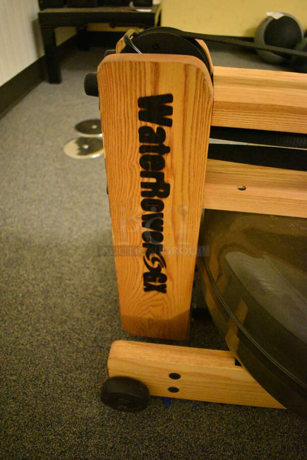 WaterRower GX Floor Style Wood Pattern Water Rowing Machine. BUYER MUST REMOVE. 22x85x20. Tested and Working! (upstairs - side room) - Image 6 of 6