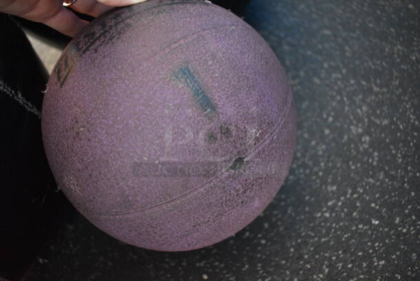 5 Various Medicine Balls; 2.2 Pounds, 6 Pounds, 10 Pounds, 14 Pounds and 20 Pounds. Includes 14x14x14. 5 Times Your Bid! (weight room - back room)  - Image 7 of 7