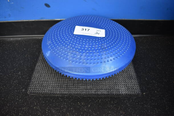 2 Balance Discs. 13x14x4, 13x13x4. 2 Times Your Bid! (weight room - back room)