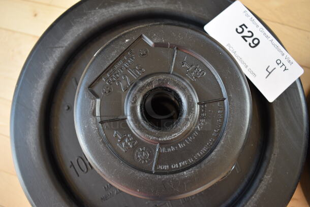 4 Les Mills Body Pump Weight Plates. Two 2.2 Pounds and Two 22 Pounds. BUYER MUST REMOVE. 4 Times Your Bid! (aerobic room) - Image 2 of 3