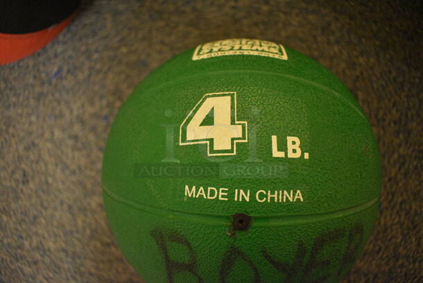 7 Various Medicine Balls; One 4 Pound, One 6 Pound, One 10 Pound, Two 15 Pound and Two 20 Pound. Includes 10x10x10. 7 Times Your Bid! (upstairs - side room) - Image 6 of 7