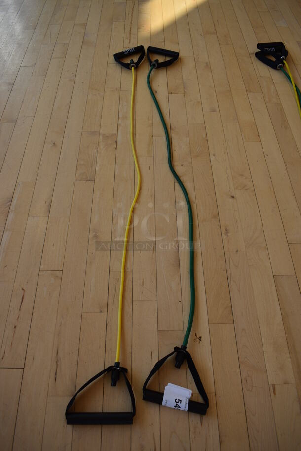 2 Resistance Bands; Yellow and Green. 2 Times Your Bid! (aerobic room)
 - Image 2 of 3