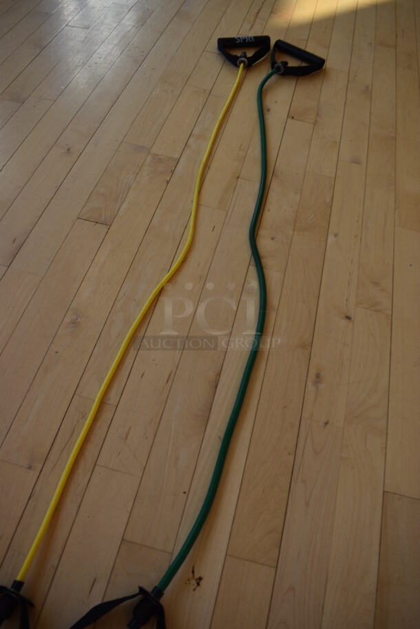 2 Resistance Bands; Yellow and Green. 2 Times Your Bid! (aerobic room)
 - Image 3 of 3
