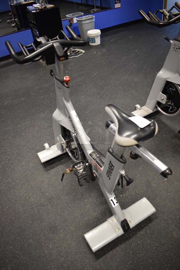 NICE! Star Trac Spinner NXT Metal Commercial Floor Style Upright Stationary Bicycle. BUYER MUST REMOVE. 21x47x45. Tested and Working! (spin cycle room) - Image 2 of 5