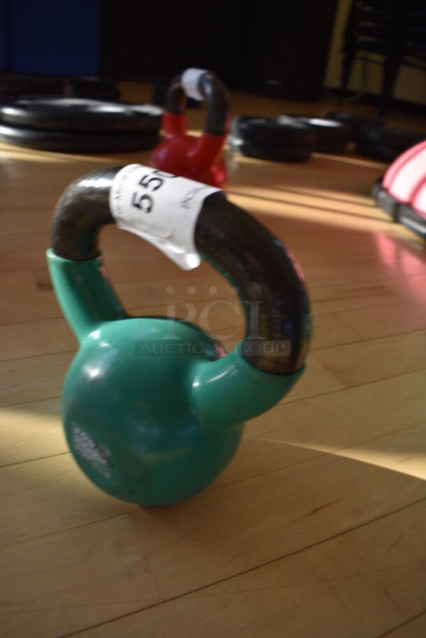 Power Systems Metal Green 12 Pound Kettlebell. 6.5x4x7.5. (aerobic room)
 - Image 2 of 4