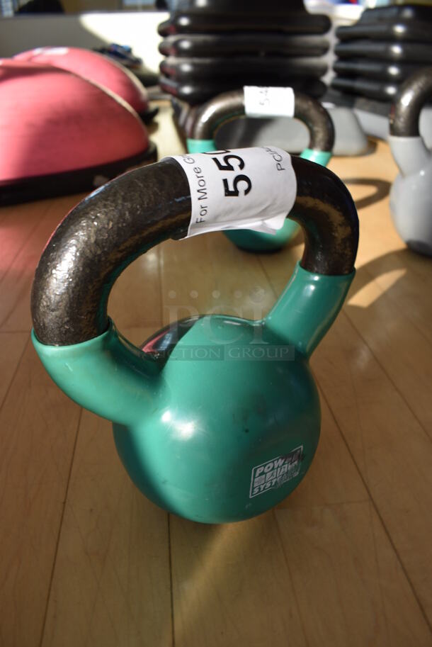 Power Systems Metal Green 12 Pound Kettlebell. 6.5x4x7.5. (aerobic room)
 - Image 3 of 4
