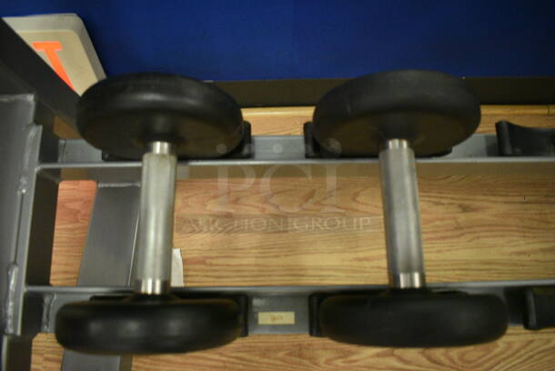 2 Power Systems Metal Black and Chrome Finish 15 Pound Dumbbells. 6x8.5x6. 2 Times Your Bid! (upstairs) - Image 3 of 4