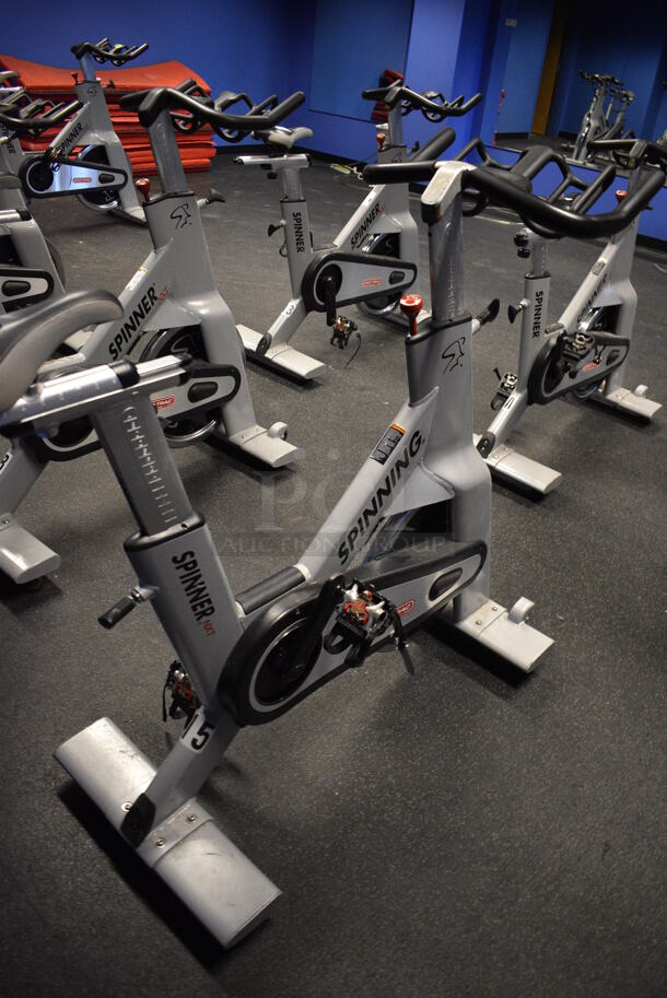 NICE! Star Trac Spinner NXT Metal Commercial Floor Style Upright Stationary Bicycle. BUYER MUST REMOVE. 21x47x45. Tested and Working! (spin cycle room) - Image 3 of 5
