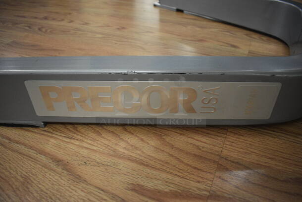 Precor Gray Metal Floor Style Back Extension Bench. BUYER MUST REMOVE. 33x50x32. (upstairs) - Image 6 of 6