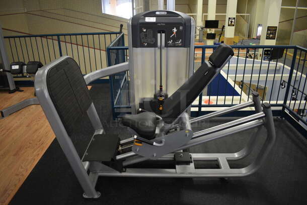 NICE! Precor Metal Commercial Floor Style Leg Press Machine. BUYER MUST REMOVE. 45x72x60. (upstairs) This Unit Will Be Moved Down To The First Floor Before Pick Up Day Begins!