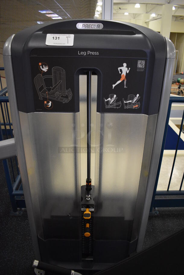 NICE! Precor Metal Commercial Floor Style Leg Press Machine. BUYER MUST REMOVE. 45x72x60. (upstairs) This Unit Will Be Moved Down To The First Floor Before Pick Up Day Begins! - Image 4 of 6