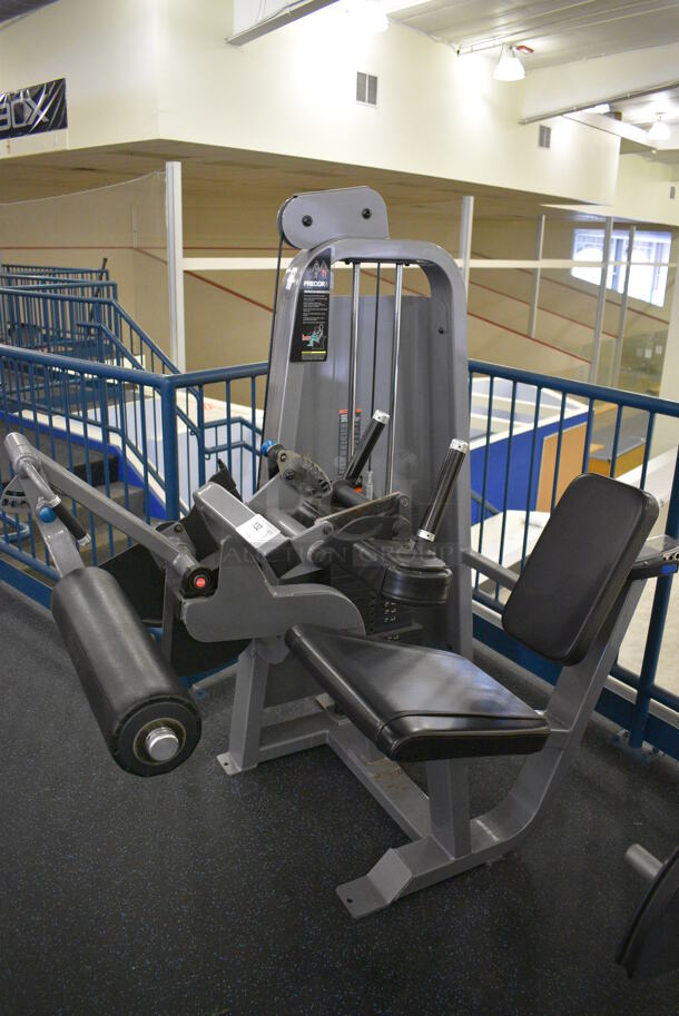 NICE! Precor Metal Commercial Floor Style Seated Leg Curl Machine. BUYER MUST REMOVE. 60x40x62. (upstairs) This Unit Will Be Moved Down To The First Floor Before Pick Up Day Begins! - Image 2 of 7