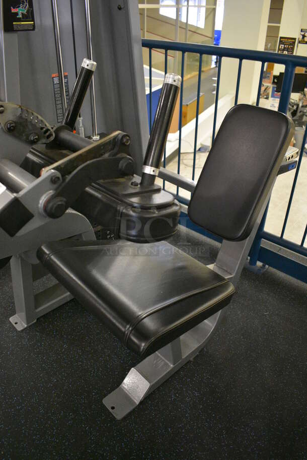 NICE! Precor Metal Commercial Floor Style Seated Leg Curl Machine. BUYER MUST REMOVE. 60x40x62. (upstairs) This Unit Will Be Moved Down To The First Floor Before Pick Up Day Begins! - Image 4 of 7