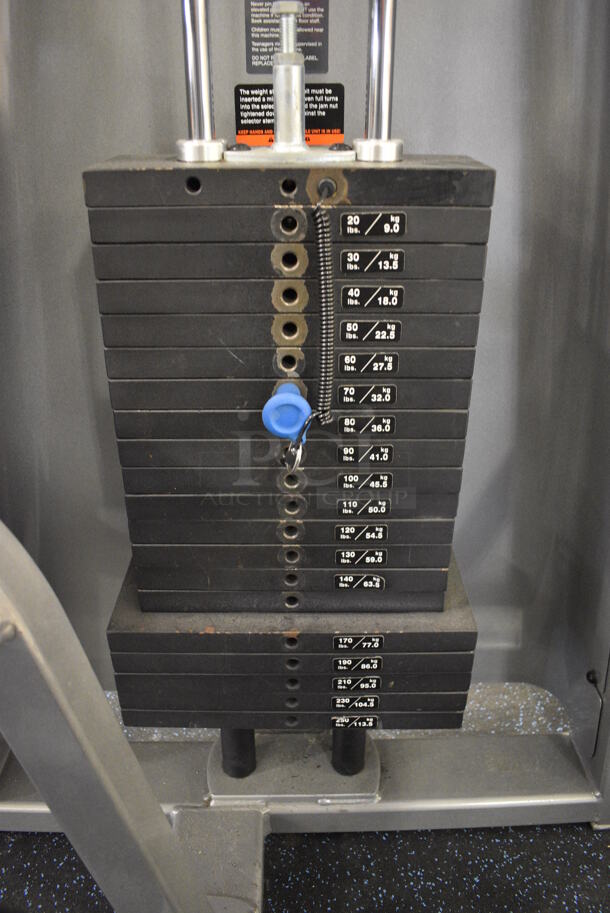 NICE! Precor Metal Commercial Floor Style Seated Leg Curl Machine. BUYER MUST REMOVE. 60x40x62. (upstairs) This Unit Will Be Moved Down To The First Floor Before Pick Up Day Begins! - Image 5 of 7