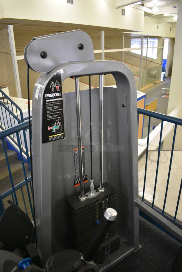 NICE! Precor Metal Commercial Floor Style Seated Leg Curl Machine. BUYER MUST REMOVE. 60x40x62. (upstairs) This Unit Will Be Moved Down To The First Floor Before Pick Up Day Begins! - Image 6 of 7