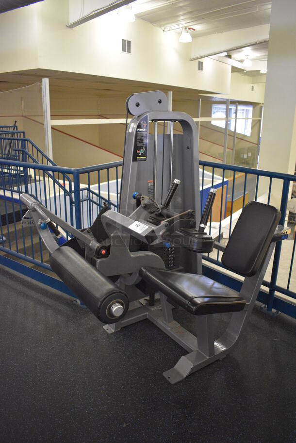 NICE! Precor Metal Commercial Floor Style Seated Leg Curl Machine. BUYER MUST REMOVE. 60x40x62. (upstairs) This Unit Will Be Moved Down To The First Floor Before Pick Up Day Begins! - Image 7 of 7