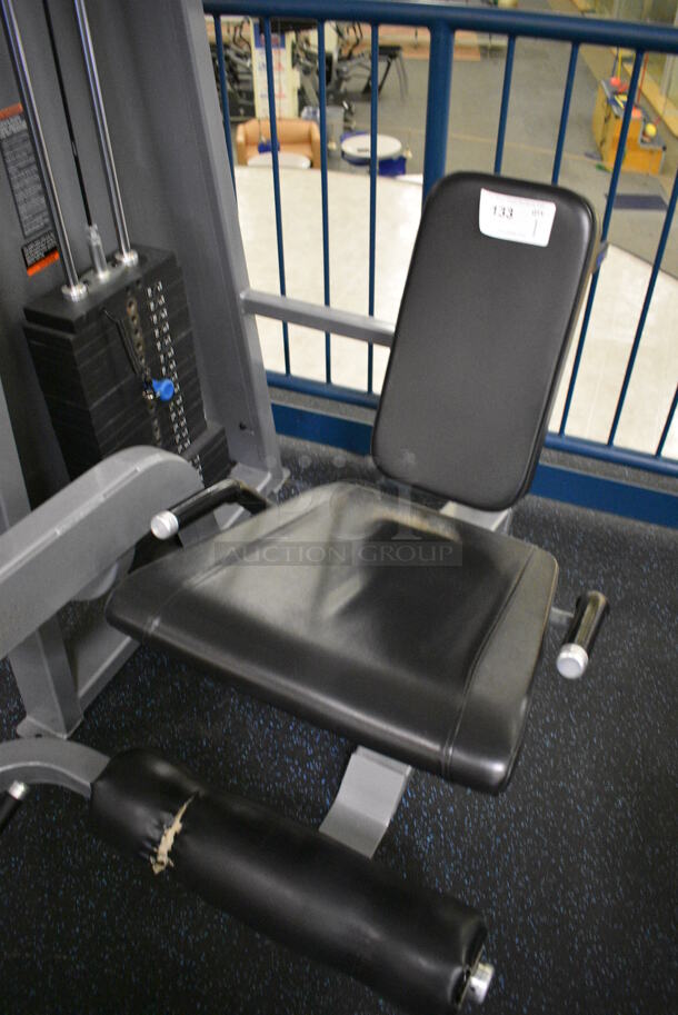 NICE! Precor Metal Commercial Floor Style Leg Extension Machine. BUYER MUST REMOVE. 50x40x62. (upstairs) This Unit Will Be Moved Down To The First Floor Before Pick Up Day Begins! - Image 3 of 7