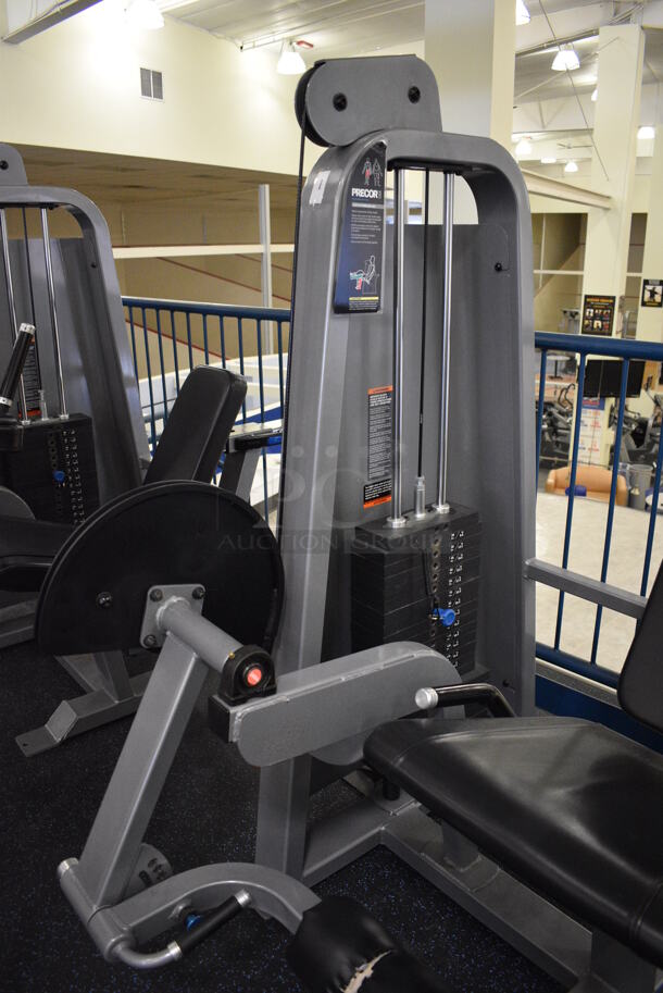 NICE! Precor Metal Commercial Floor Style Leg Extension Machine. BUYER MUST REMOVE. 50x40x62. (upstairs) This Unit Will Be Moved Down To The First Floor Before Pick Up Day Begins! - Image 4 of 7