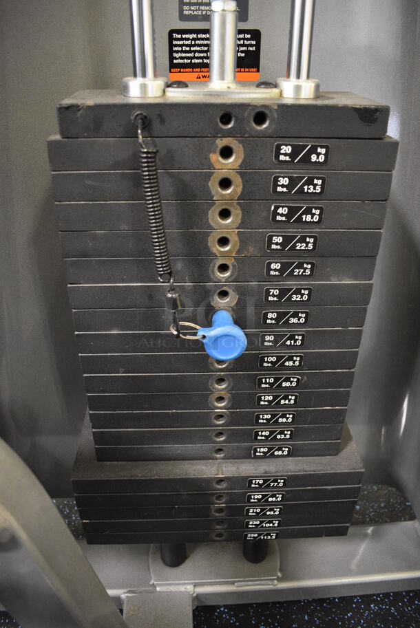 NICE! Precor Metal Commercial Floor Style Leg Extension Machine. BUYER MUST REMOVE. 50x40x62. (upstairs) This Unit Will Be Moved Down To The First Floor Before Pick Up Day Begins! - Image 6 of 7