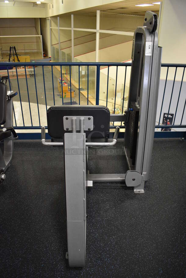 NICE! Precor Metal Commercial Floor Style Angled Seated Calf Machine. BUYER MUST REMOVE. 50x40x62. (upstairs) This Unit Will Be Moved Down To The First Floor Before Pick Up Day Begins!