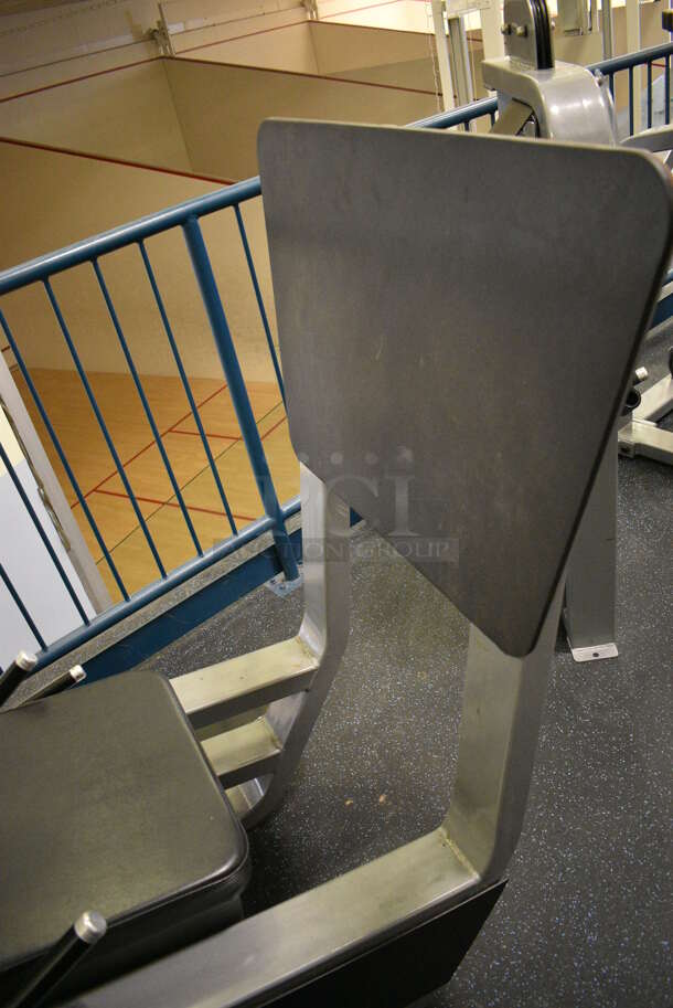 NICE! Precor Metal Commercial Floor Style Leg Press Machine. BUYER MUST REMOVE. 48x80x72. (upstairs) This Unit Will Be Moved Down To The First Floor Before Pick Up Day Begins! - Image 3 of 6
