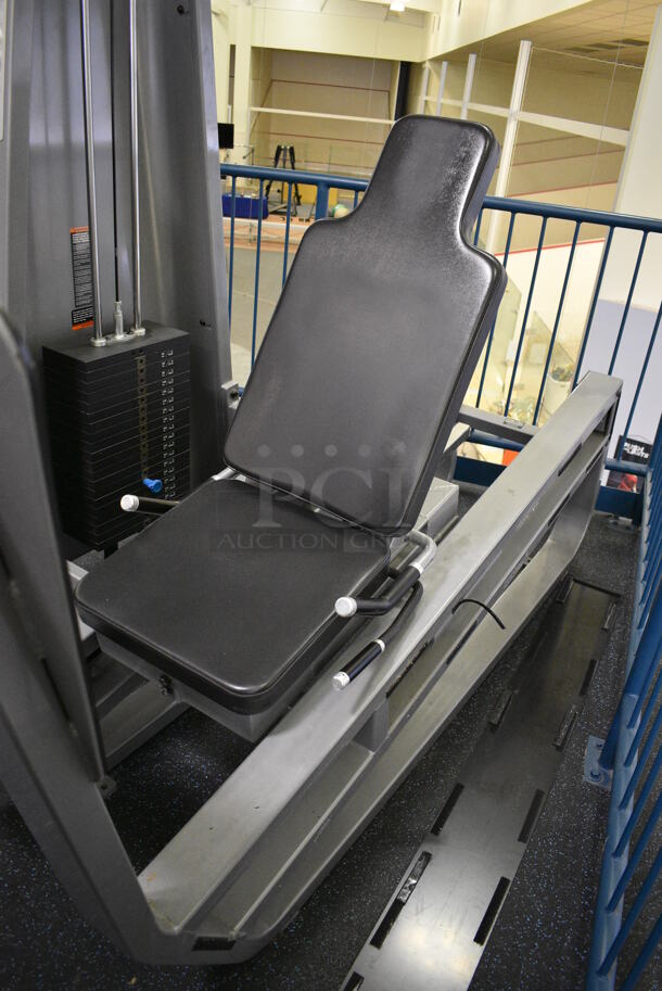 NICE! Precor Metal Commercial Floor Style Leg Press Machine. BUYER MUST REMOVE. 48x80x72. (upstairs) This Unit Will Be Moved Down To The First Floor Before Pick Up Day Begins! - Image 6 of 6