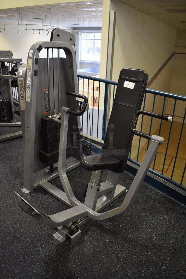 NICE! Precor Metal Commercial Floor Style Seated Row Machine. BUYER MUST REMOVE. 54x52x63. (upstairs) This Unit Will Be Moved Down To The First Floor Before Pick Up Day Begins! - Image 2 of 7